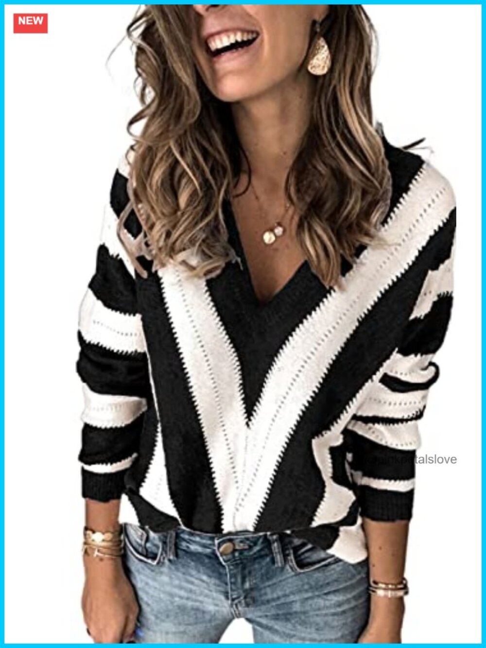 Women's Casual Winter Long Sleeve Knit Pullover Sweater Cozy Loose Fit